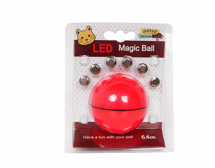 Catnip LED Ball Toy - Automatic and Rechargeable