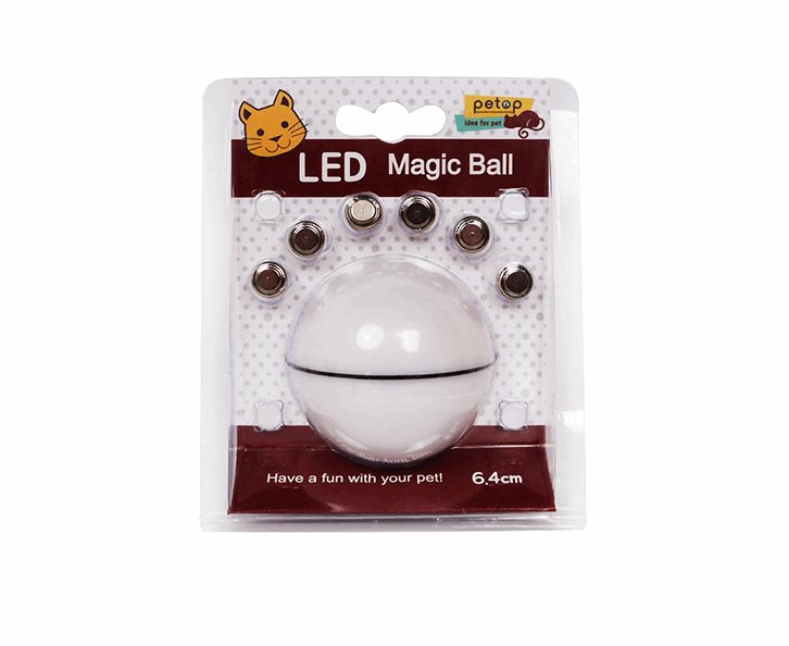 Catnip LED Ball Toy - Automatic and Rechargeable