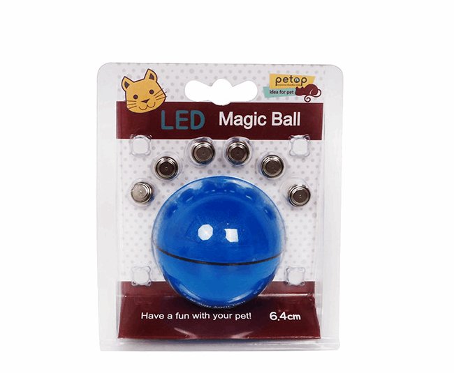 Catnip LED Ball Toy - Automatic and Rechargeable