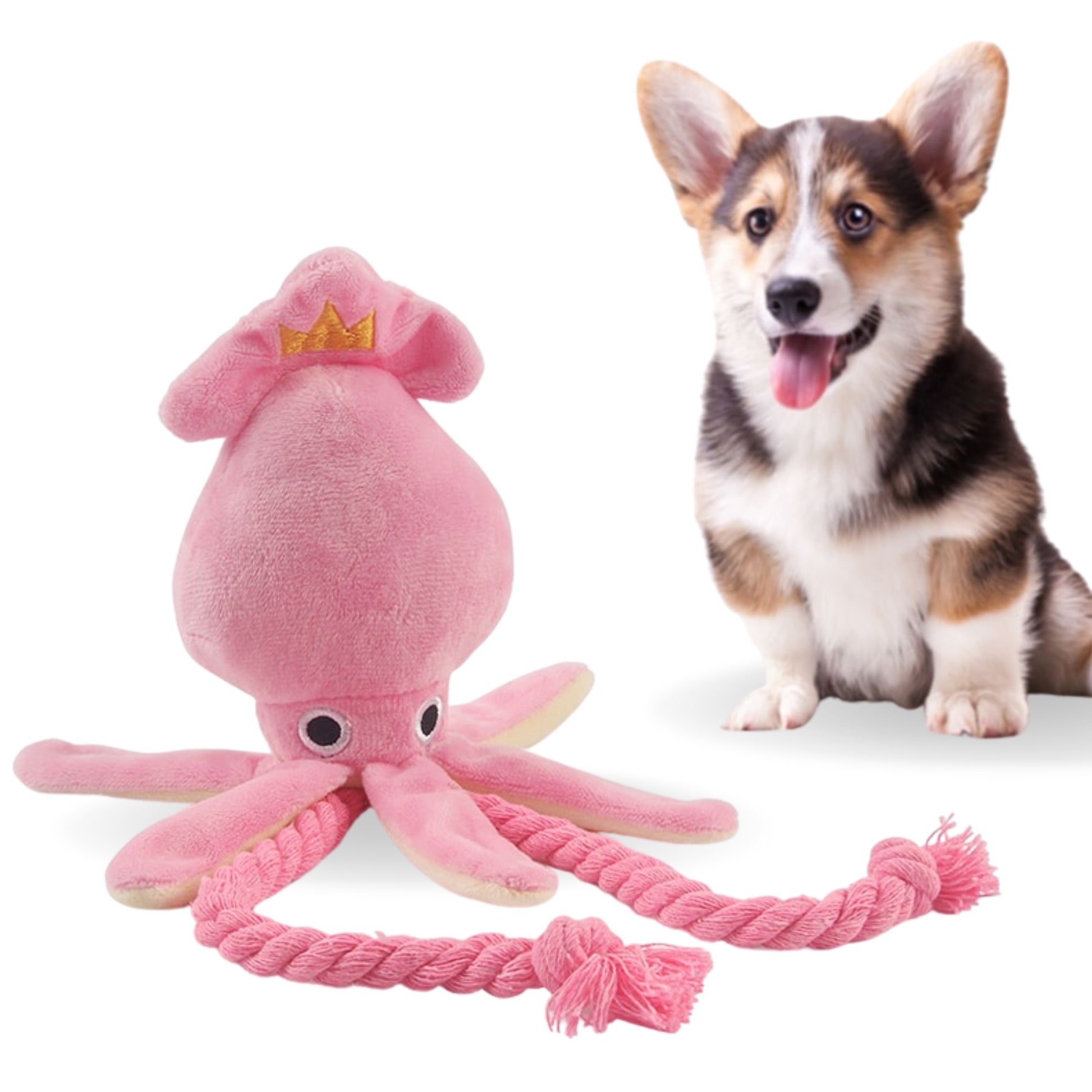 cute squid dog toy for small pets