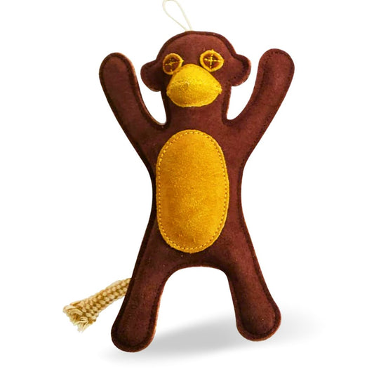 eco friendly monkey dog chew toy