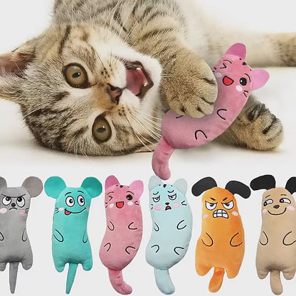 Animal-Shaped Cat Toy Set with Catmint