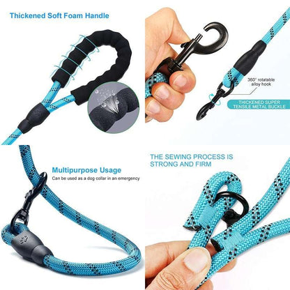 durabull reflective training dog leash available in inches inches or inches inches