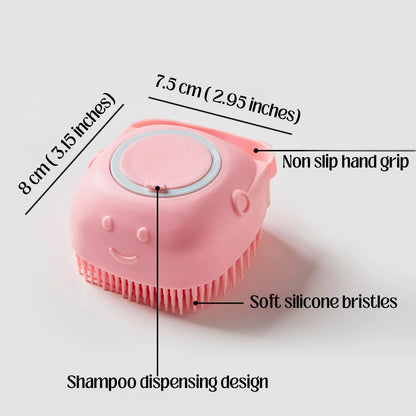 grooming shower brush washing massage dispenser