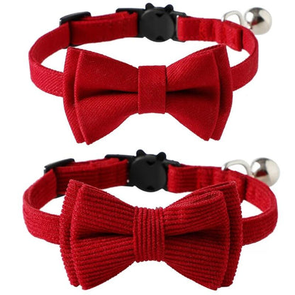 valentines day red bow tie pet collar