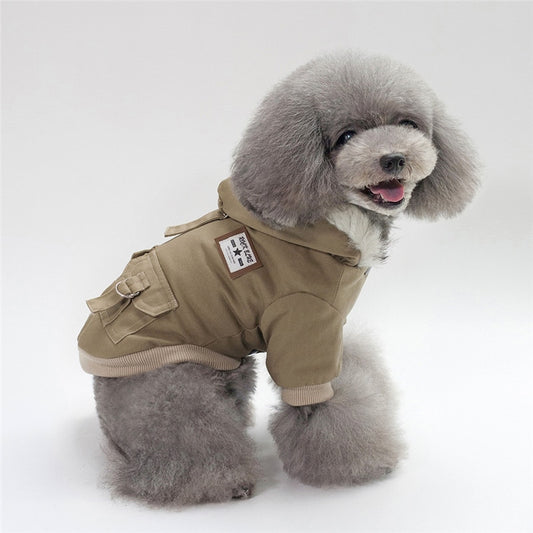 warm hoodie dog coat for small dogs