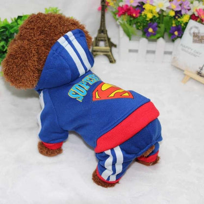 winter dog costume adorable jumpsuit for small to medium sized breeds