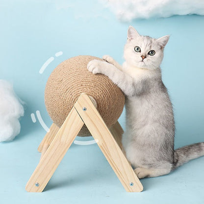 cat scratching ball toy sisal rope furniture protection