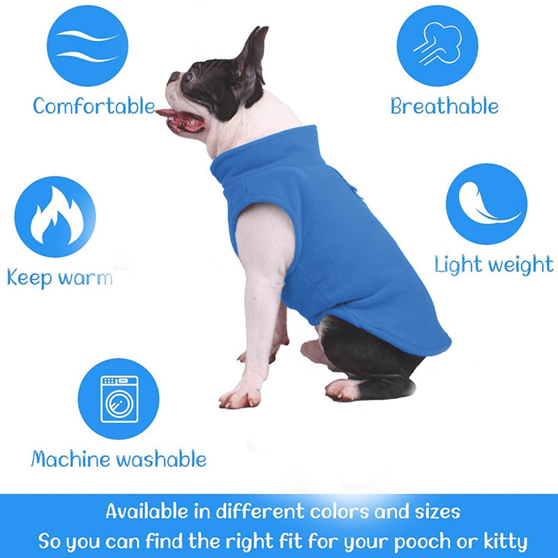 stylish and warm fleece for dogs