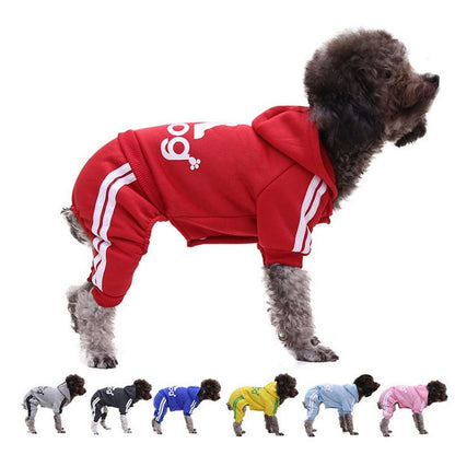 adidog clothes autumn and winter new pet clothes small medium clothes luxury dog puppy chihuahua pet warm four legged sweater