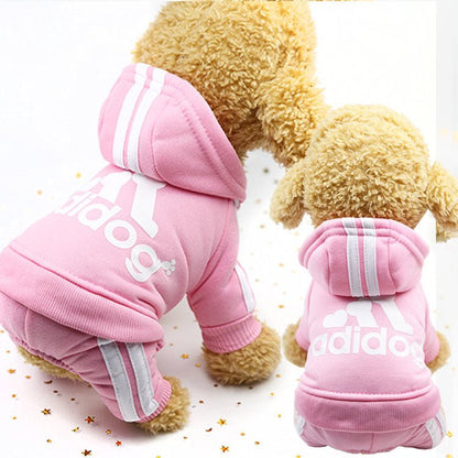 adidog clothes autumn and winter new pet clothes small medium clothes luxury dog puppy chihuahua pet warm four legged sweater