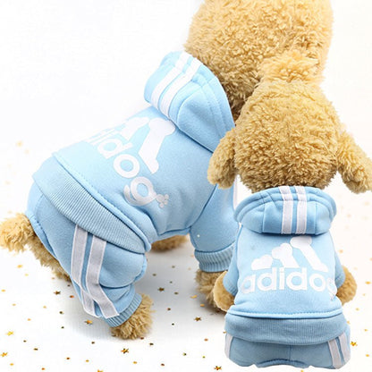 adidog clothes autumn and winter new pet clothes small medium clothes luxury dog puppy chihuahua pet warm four legged sweater