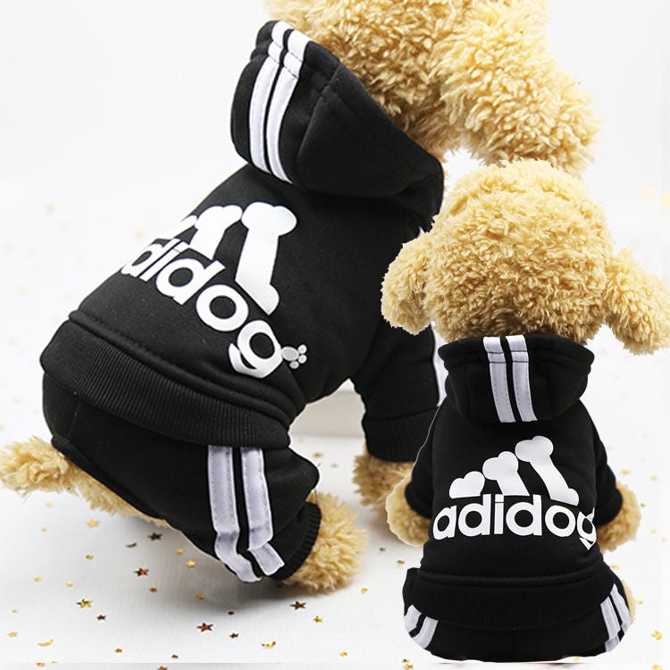 adidog clothes autumn and winter new pet clothes small medium clothes luxury dog puppy chihuahua pet warm four legged sweater