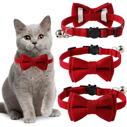 valentines day red bow tie pet collar