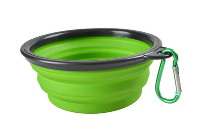 oz large collapsible dog pet folding silicone bowl outdoor travel portable puppy food container feeder dish bowl