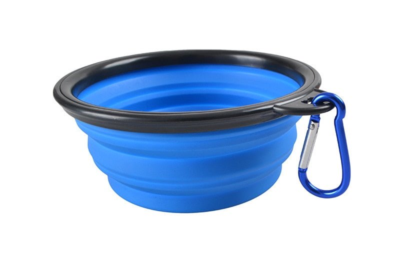 oz large collapsible dog pet folding silicone bowl outdoor travel portable puppy food container feeder dish bowl