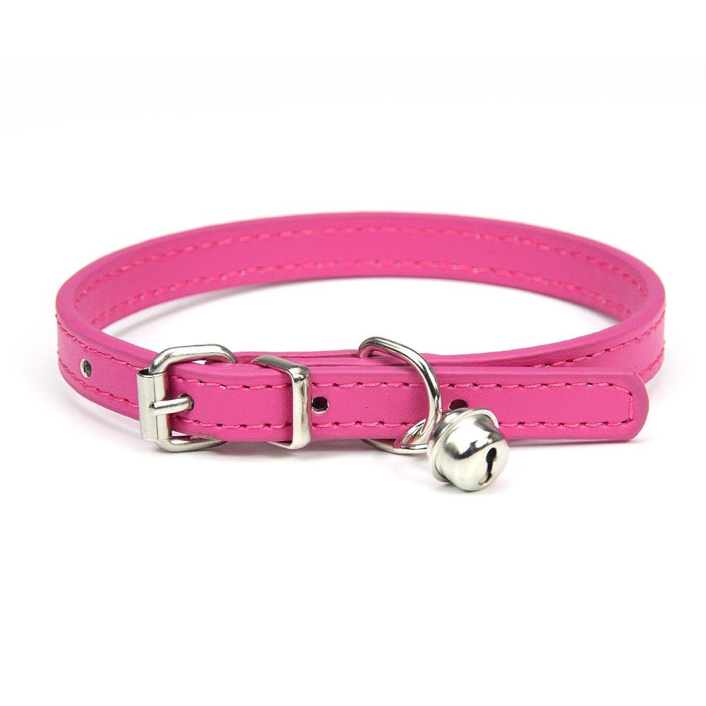 leather pets collar for dogs cats