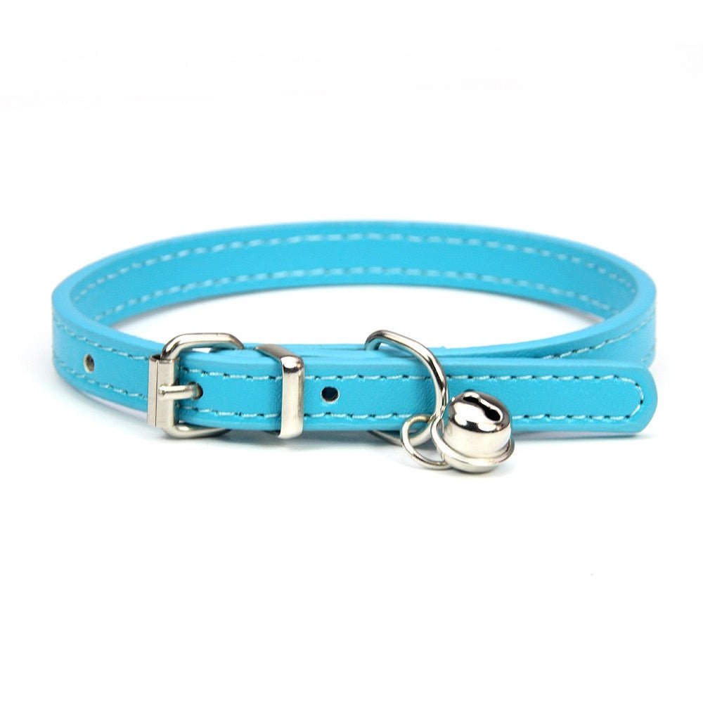 leather pets collar for dogs cats