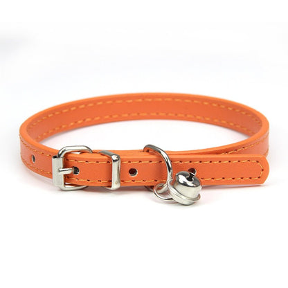 leather pets collar for dogs cats