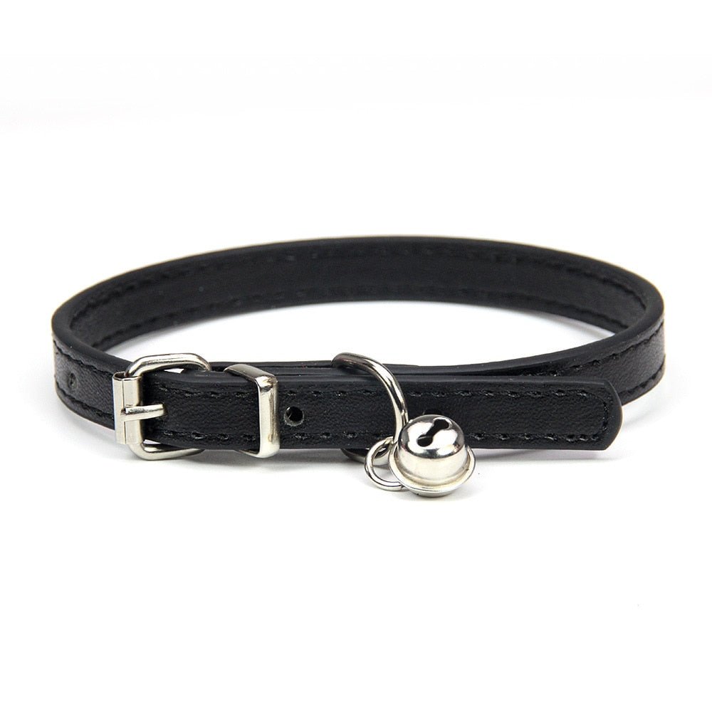 leather pets collar for dogs cats