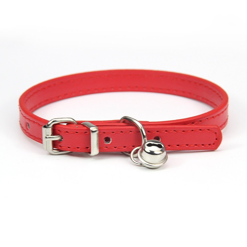 leather pets collar for dogs cats