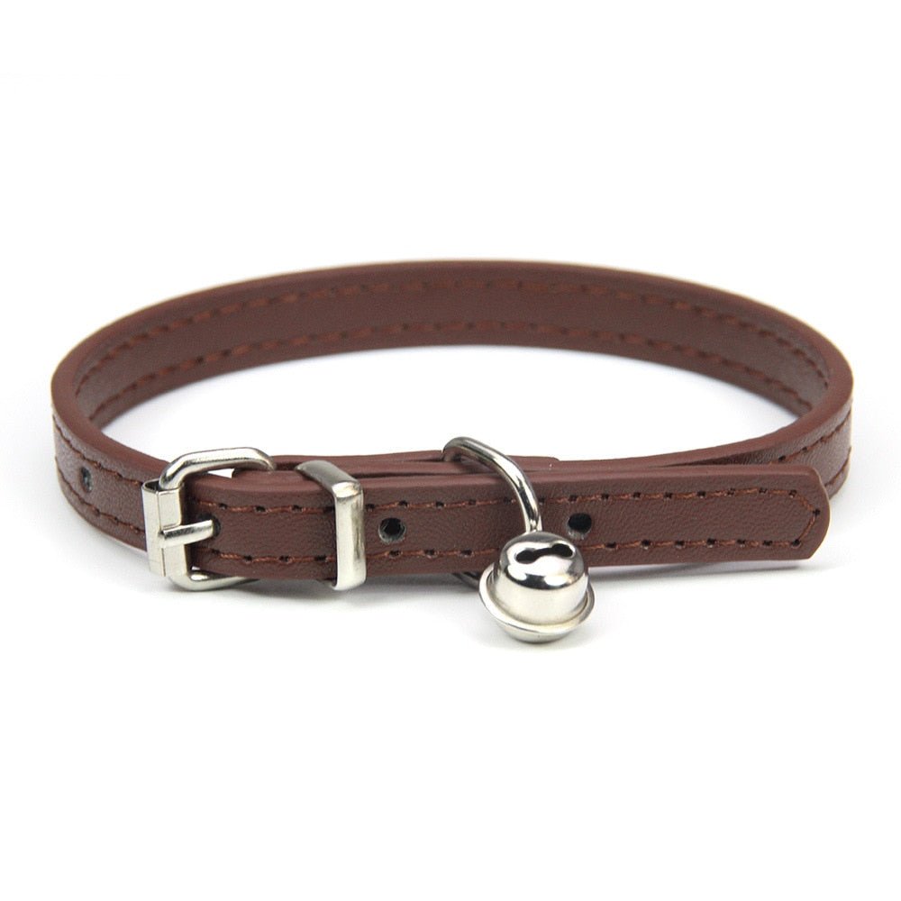 leather pets collar for dogs cats