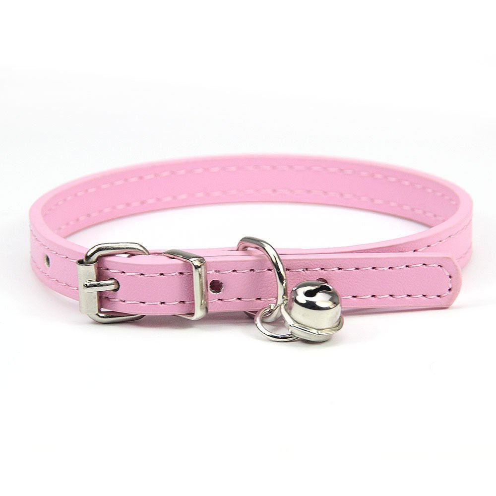 leather pets collar for dogs cats