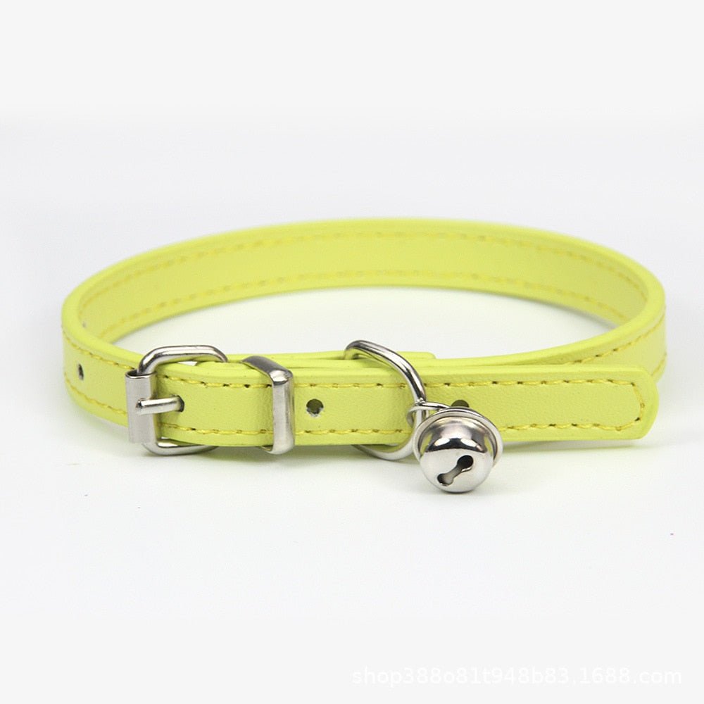 leather pets collar for dogs cats