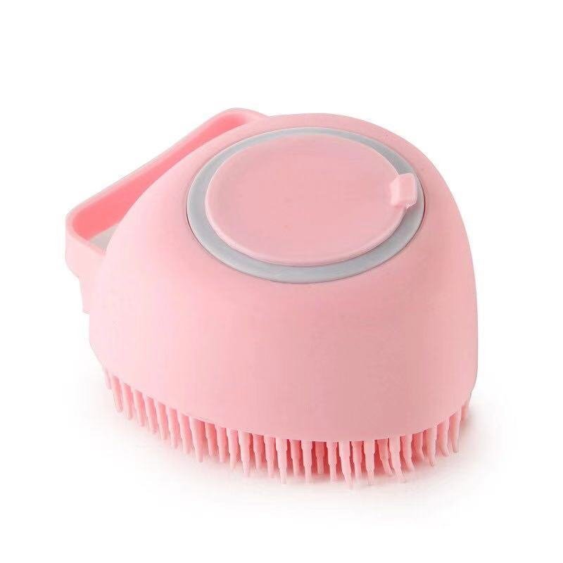 silicone pet grooming bath brush