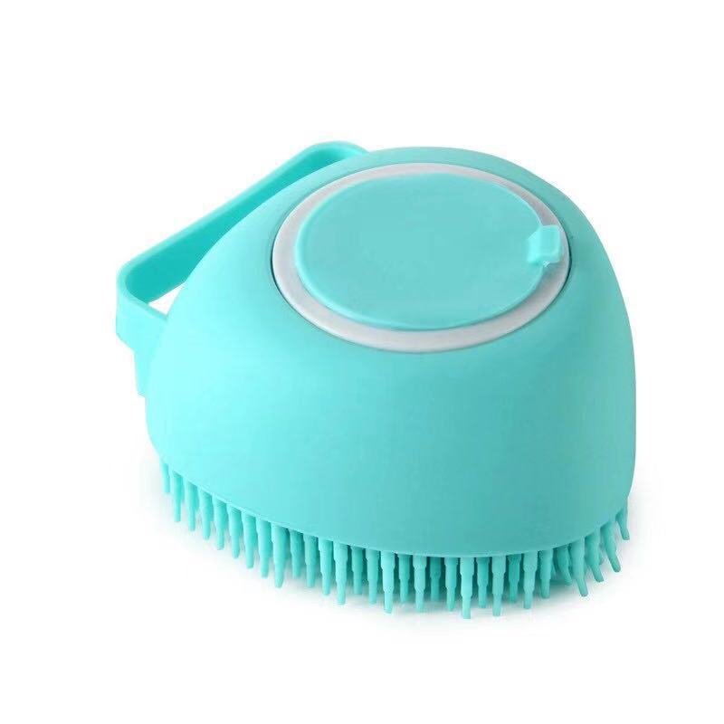 silicone pet grooming bath brush