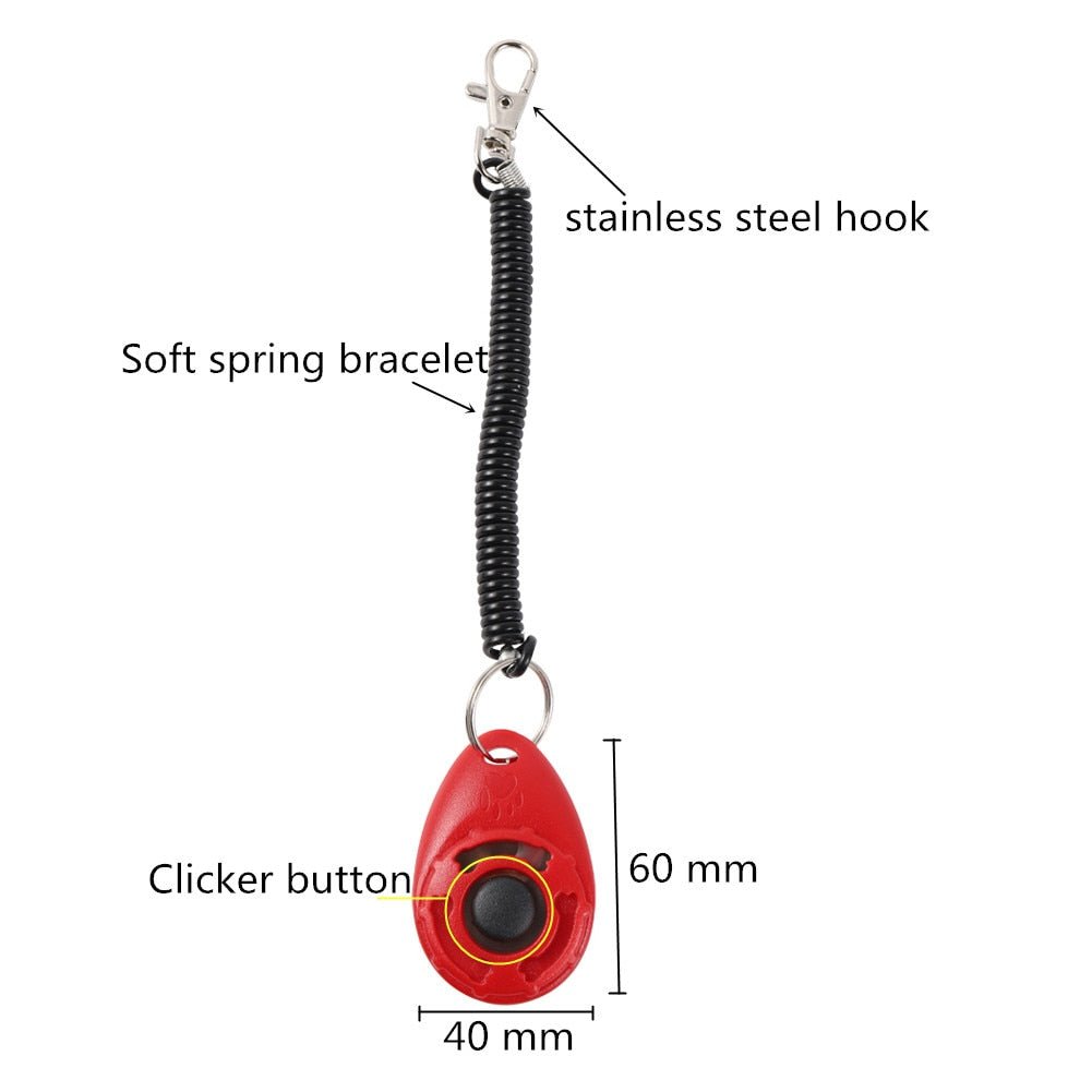 pet dog clicker training clicker with adjustable sound comfortable grip