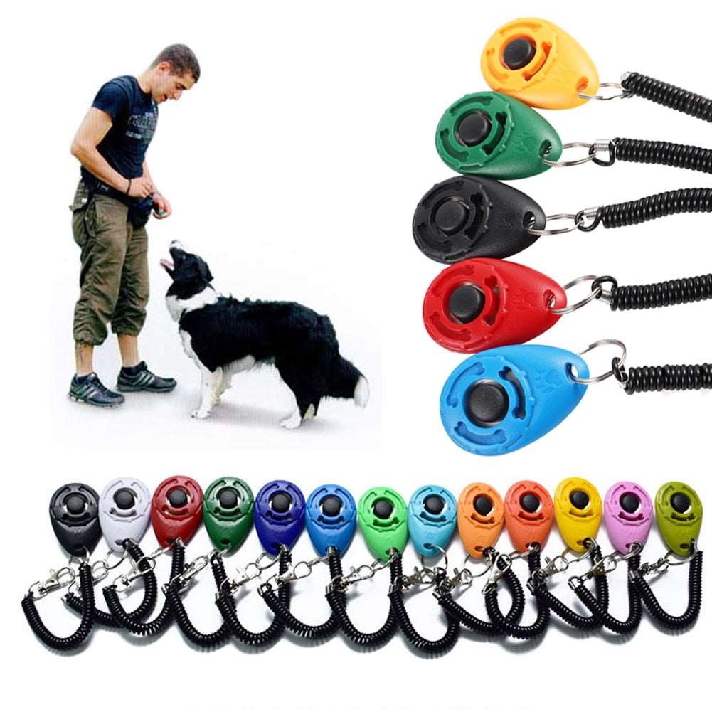 pet dog clicker training clicker with adjustable sound comfortable grip