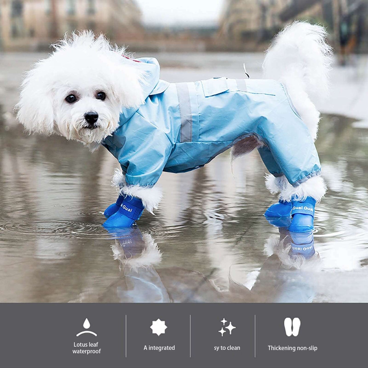 Pets Waterproof Anti-slip Rain Boots. - Pet Plaza Boutique