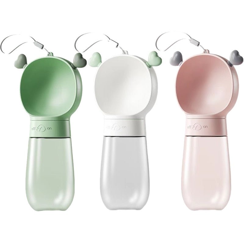 portable pet water bottle and bowl